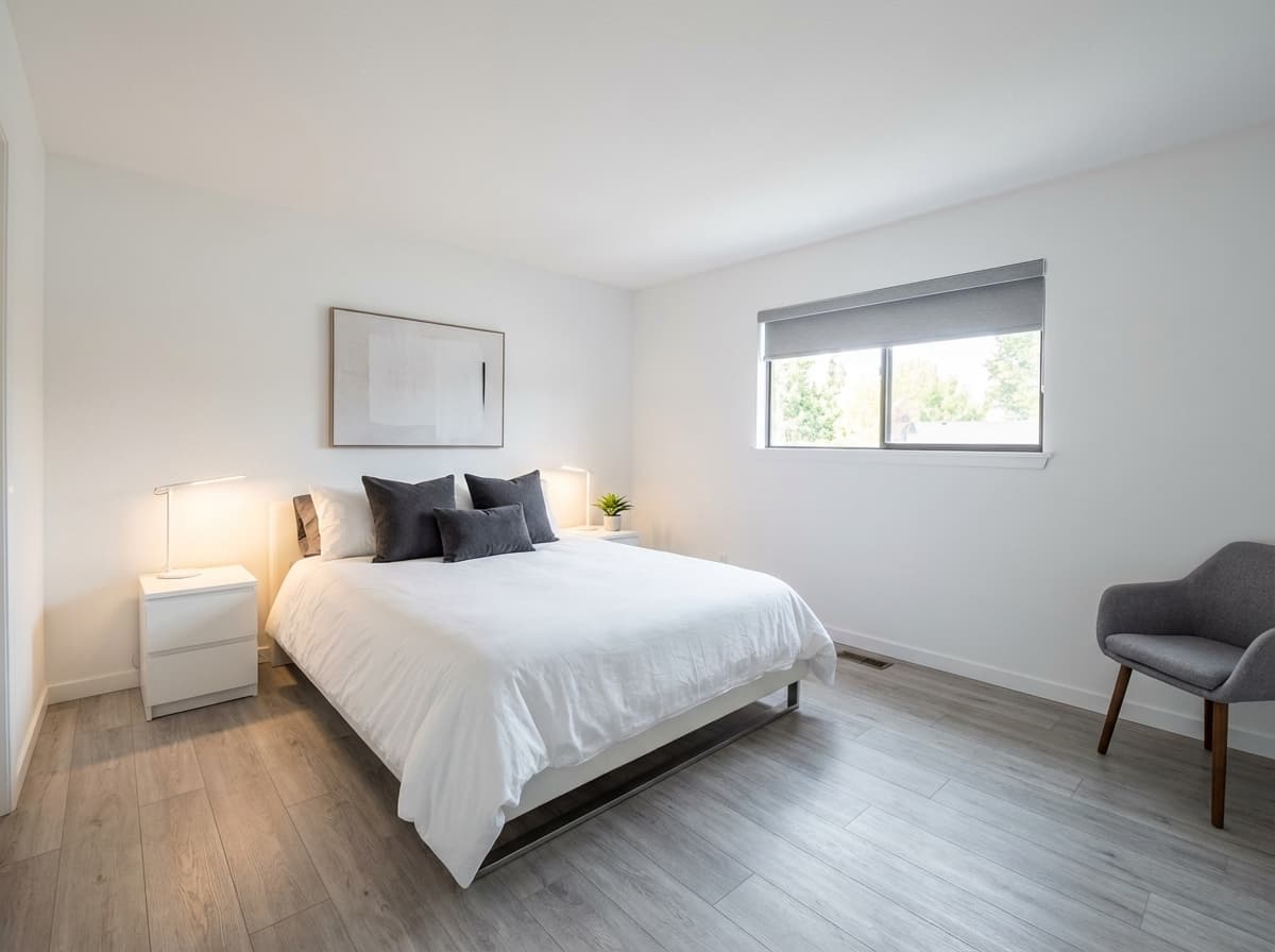 A dated room restyled by virtual renovation — after